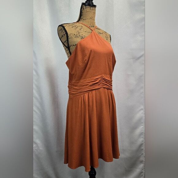 Urban Outfitters Linen Rayon Blend Sleeveless Dress Sz L - Picture 6 of 12
